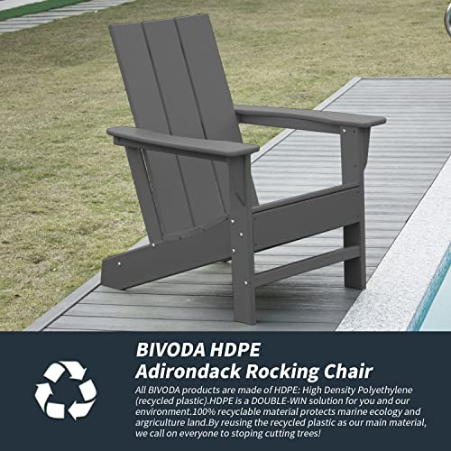 Bivoda Modern Adirondack Chair,Fire Pit Chairs,Adirondack Chair Weather Resistant,Hdpe Composite Adirondack Chairs,Campfire Chair For Backyard Patio Outdoor #TOP5