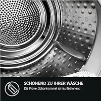 AEG Wärmepumpentrockner 9 kg, Serie 7000: SensiDry schonendes & energiesparendes Trockenverfahren, neue Energiekl. C, Mengenautomatik, wechselende Drehrichtung, Schontrommel, Knitterschutz, TR7T65690 – Ansicht 9