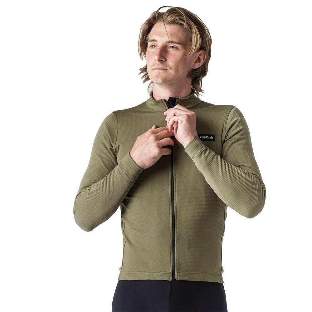 GripGrab Gripgrab Explr Merinotech Thermo Langarmtrikot Maglia da Ciclismo Uomo (Pacco da 1)
