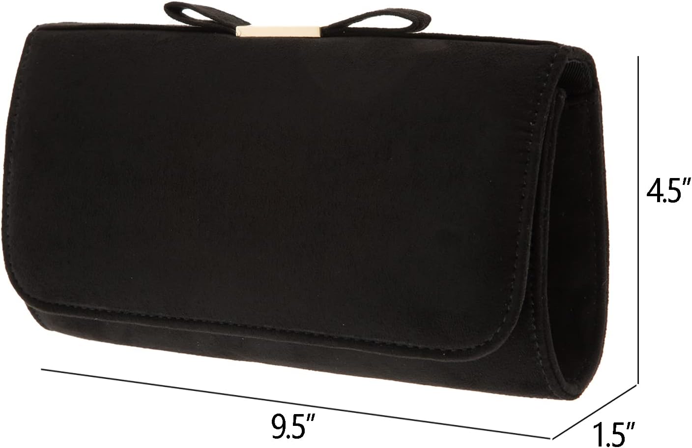 JNB Faux Microsuede Envelope Clutch - Image 4