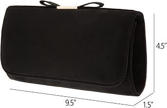 JNB Faux Microsuede Envelope Clutch