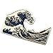 Great Wave Off Kanagawa Patch Embroidered Biker Applique Iron On Sew On Emblem