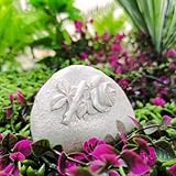 Dog, Cat, Pet Animal Tombstone Decoration Personalized Pet Commemorative Stone Garden Tomb Home Art Decoration (Beige)
