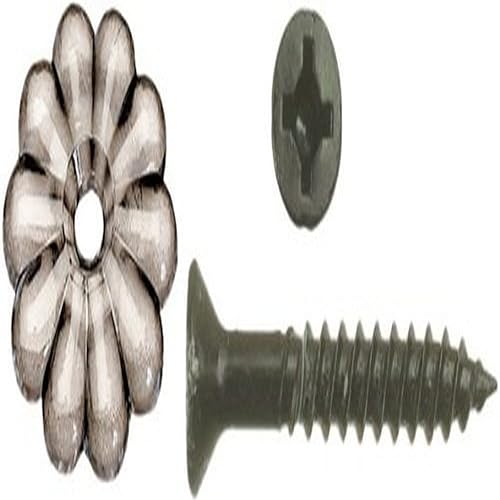 AP Products, rosetones con tornillo, paquete de 100 unidades, Blanco