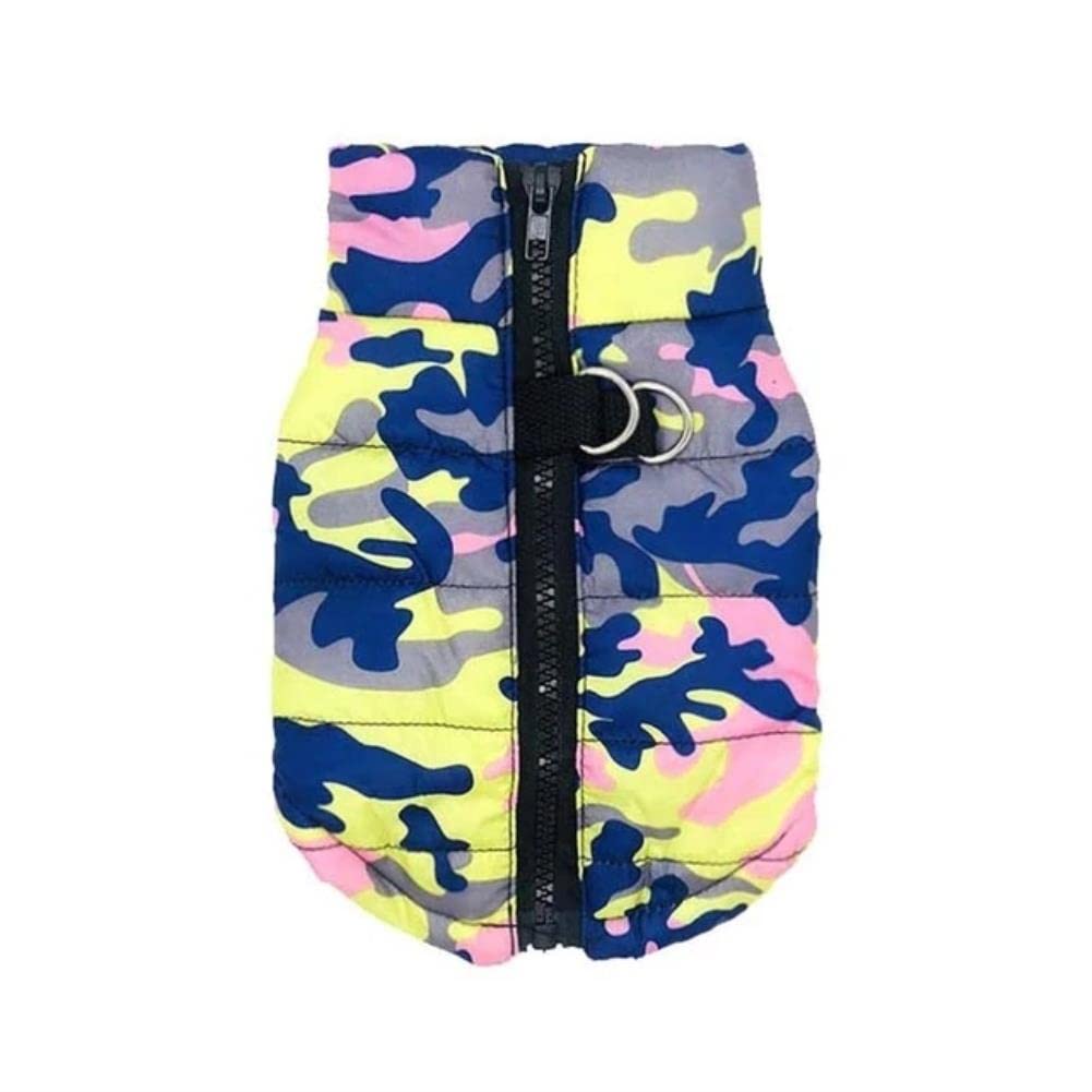 Veste de chien imperméable gilet camouflage matelassé coton chaud hiver M-H