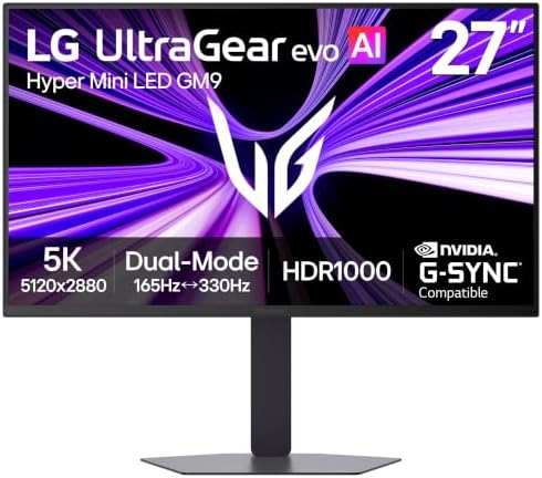 LG 27GM950B-B 27-inch Ultragear evo Mini-LED IPS 5K 165Hz Gaming ...