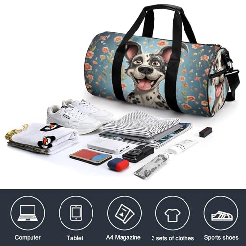 Gym Bag For Women Men Lightweight Fun Dogs Print Duffel Bag Personalized Travel Bags For Travel Sports4