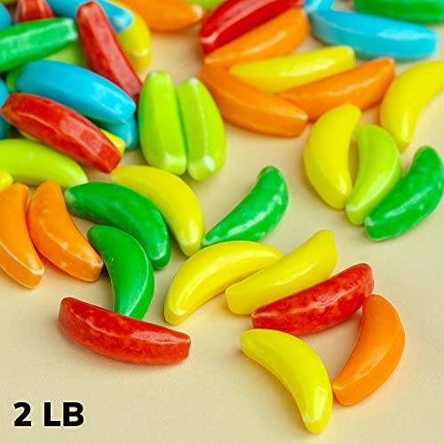 Bulk Candy - Hard Candy For Kids - 2 Lb Kooky Bananas - Vendor Machine Candy Refill - Candy For Candy Machine - Assorted Candy Banana Heads - Party Favor Candy - Banana Flavored Runts Candy #TOP3