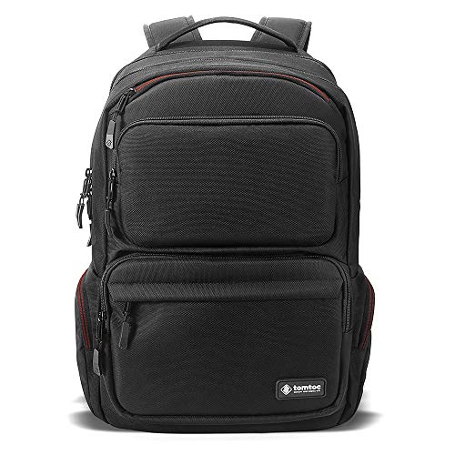 tomtoc Laptop Backpack, Travel Backpack Waterproof Business Backpack with USB Charging Port, BottomArmor