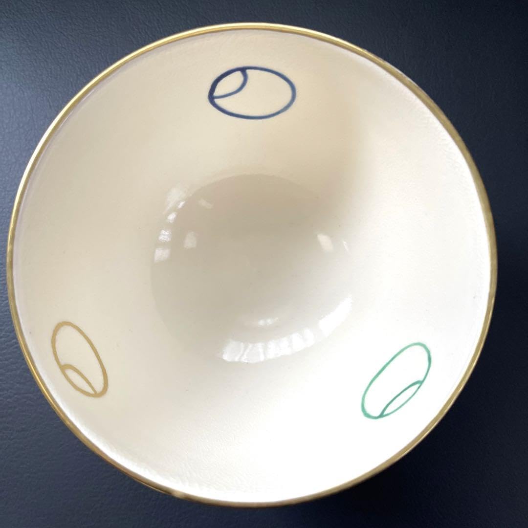 Amazon.co.jp: 京焼 抹茶茶碗 三ツ揃 芳山造 色絵壺壼 茶道具 茶碗 