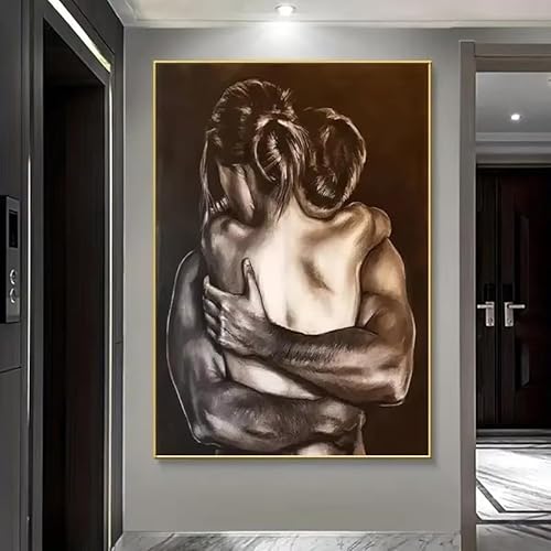 Stampa artistica su tela astratta moderna - Abbraccio di una