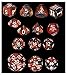 Mage Bullets - 14 Unusual Dice Set Approved for Use with Dungeon Crawl Classics - DCC - Unleashed Arcana