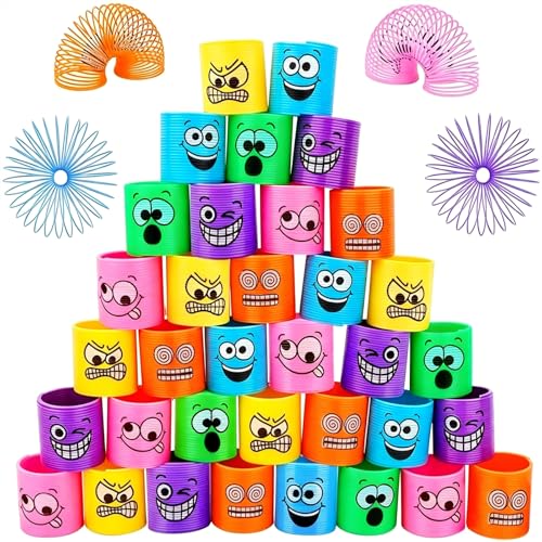 🌈Set Super Conveniente: il nostro colorato mini set a spirale arcobaleno, con colori arcobaleno brillanti ed espressioni ricche e adorabili, è molto adatto come regalo perfetto per i bambini alle feste di compleanno dei bambini.