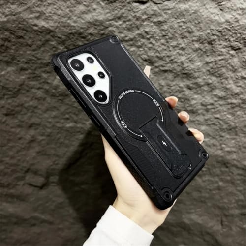 Étui magnétique pour Samsung A16 noir housse portefeuille antichoc