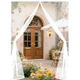 Zanzariera Magnetica 90 x 180 cm Rete Fine, Si Chiude da Sola, Anti Zanzare Insetti Finestra Magnetica per Porte Finestre Balcone, Bianco
