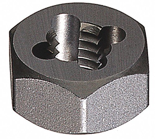 Greenfield Threading 280 Carbon Steel Hexagon Rethreading Die, Uncoated, 5/8"-11 Thread Size, 5/8" Thickness