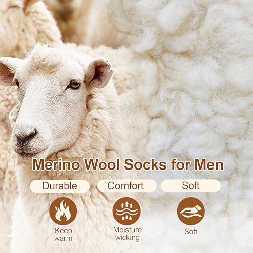 Wool Socks Mens - Extra Thick Winter Warm Merino Thermal Socks for Men2