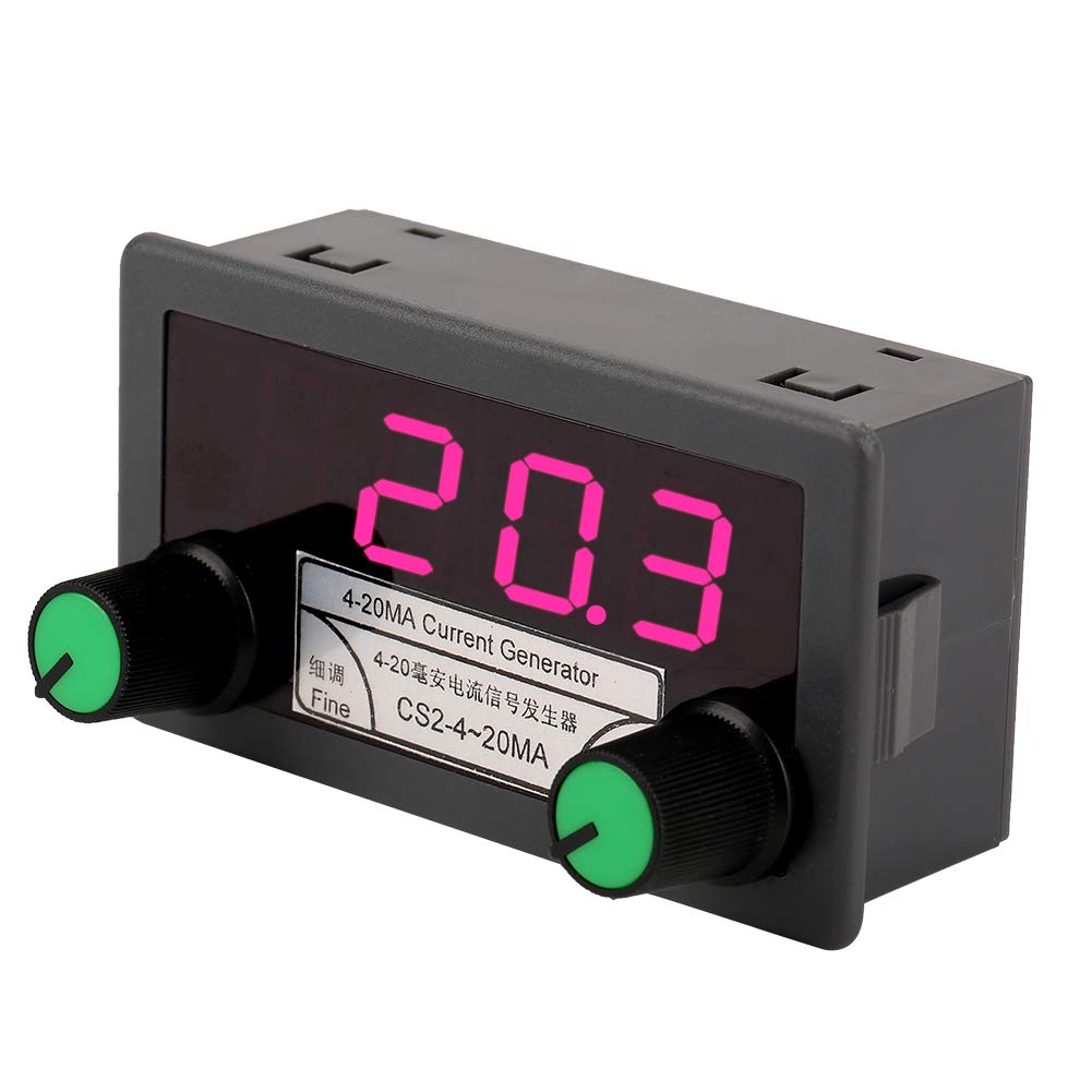 4-20mA Current Generator Potentiometer Control High Brightness Display Grey Shell Function Generator, for PLC Debugging