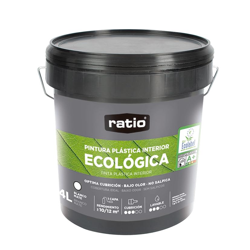 RATIO Pintura plástica ecológica bl 4 lt