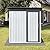 SPOFLYINN Outdoor Storing Tools Large Space Excellent Air Ventilation Easy Assembly Metal Storage Shed for Bike Trash Can Machine White One Size