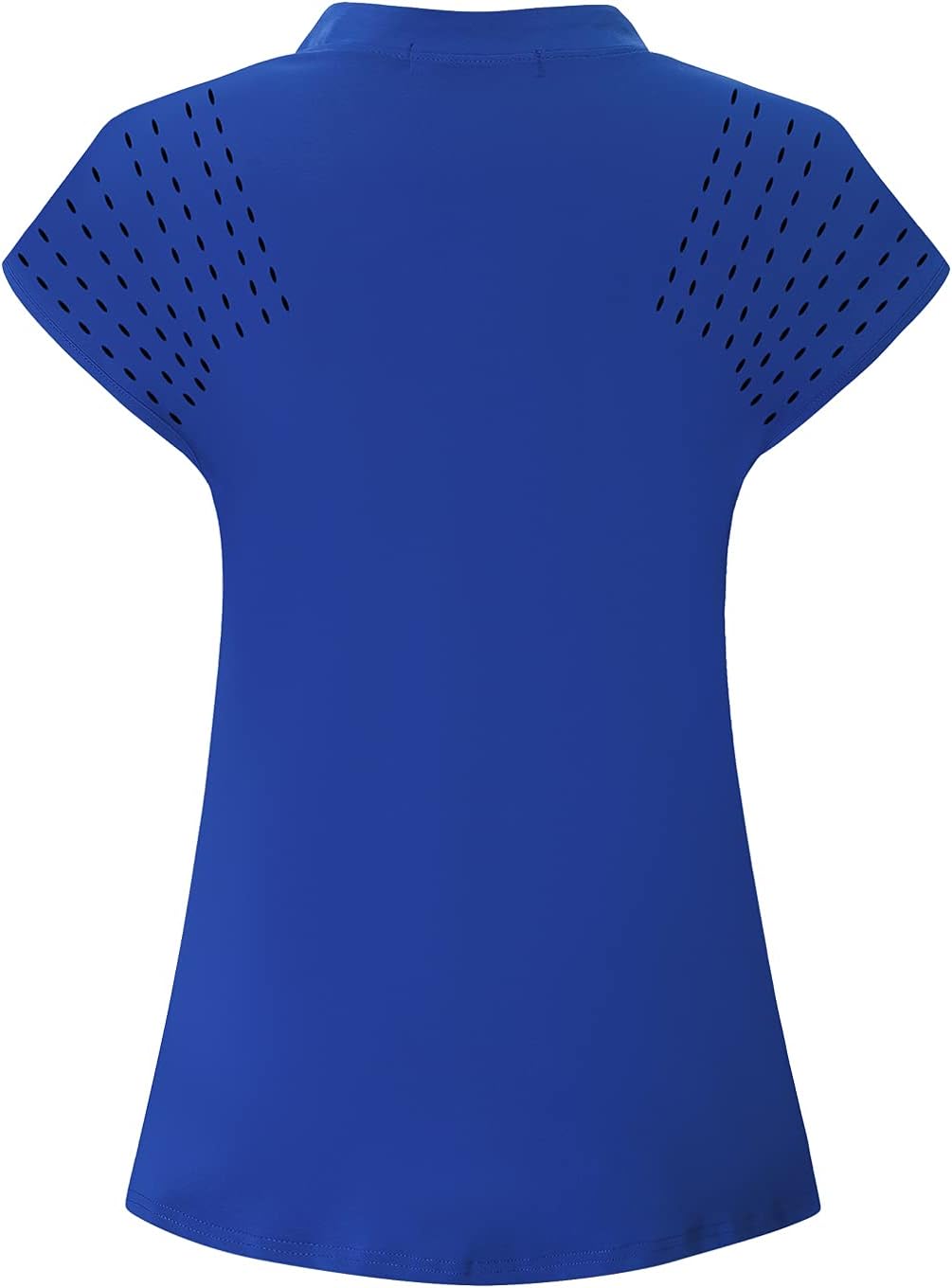 Womens V Neck Golf Polo Shirts Short Sleeve Sport Shirt Workout Tops - Image 2