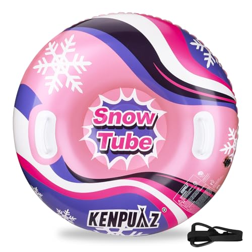 KENPUAZ Inflatable Snow Tube with Durable Fabric Cover – Premium
