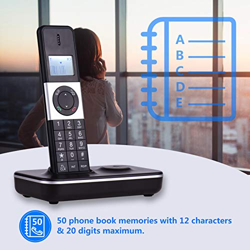 Teléfono Inalámbrico para Hogar con Pantalla LCD y 5 Auriculares miniatura 7