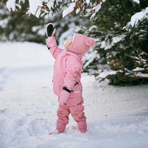 Image of JAN & JUL Girls' Insulated Waterproof Snow Mittens for Toddlers and Kids