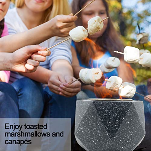Yumpanda Tabletop Fireplace Mini Portable Indoor Outdoor Fire Pit Bowl (Black) #TOP2