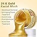 24k Gold Face Mask, Blackhead Remover Mask, Peel Off Blackhead Mask, Deep Cleansing Facial Mask Pore Shrinking, Anti Acne & Oil Control Soothing & Moisture Skin