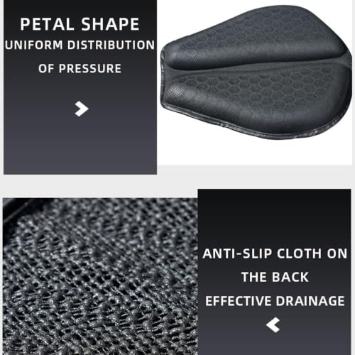 Cojin Asiento Moto Gel con reducción de vibración TPE y panal 6