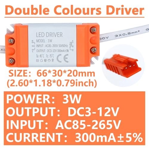 Transformateur LED 300 mA variable AC 85-265V 12-18W - 3