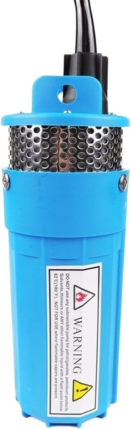 Solar Energy Water Pump Dc12v/24v 360lph 70m Lift,submersible Outdoor Garden Deep Well Car Wash Bilge Cleaning(Blue 12V)