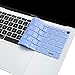 MOSISO Keyboard Cover Compatible with MacBook Air 13 inch 2019 2018 Release A1932 Retina Display with Touch ID, Waterproof Dust-Proof Protective Silicone Skin, Serenity Blue