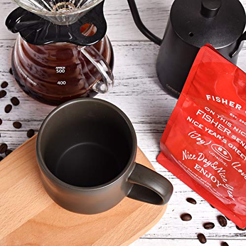 Bosmarlin Large Stoneware Speckled Coffee Mug, Big Ceramic Tea Cup, 17 Oz, Dishwasher And Microwave Safe, 1 Pcs (Black, 1) #TOP5