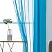 MIULEE Regalo Navidad Cortinas Poliéster Translucida de Dormitorio Moderno Ventana Visillos Salon...