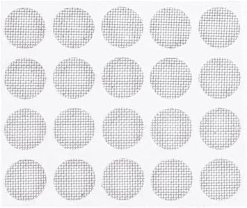 20 Pcs/Set Silver Earbuds Filters, 4mm, Universal Fit, Metal Mesh, Easy Installation, Earphone Accessories