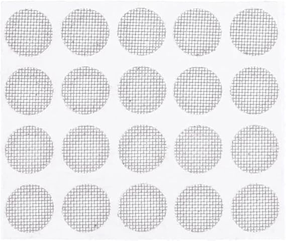 20 Pcs/Set Silver Earbuds Filters, 4mm, Universal Fit, Metal Mesh, Easy Installation, Earphone Accessories