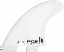Amazon.com : FCS II HS PC AirCore Medium White Tri-Quad Fins
