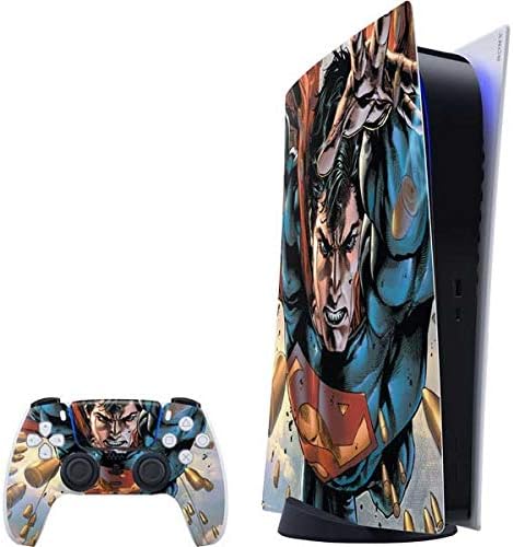 Skinit Decal Gaming Skin Compatible with PS5 Digital Edition Bundle - Officially Licensed DC Comics Superman Adventures of Superman #3 Art by Stephen Segovia Design