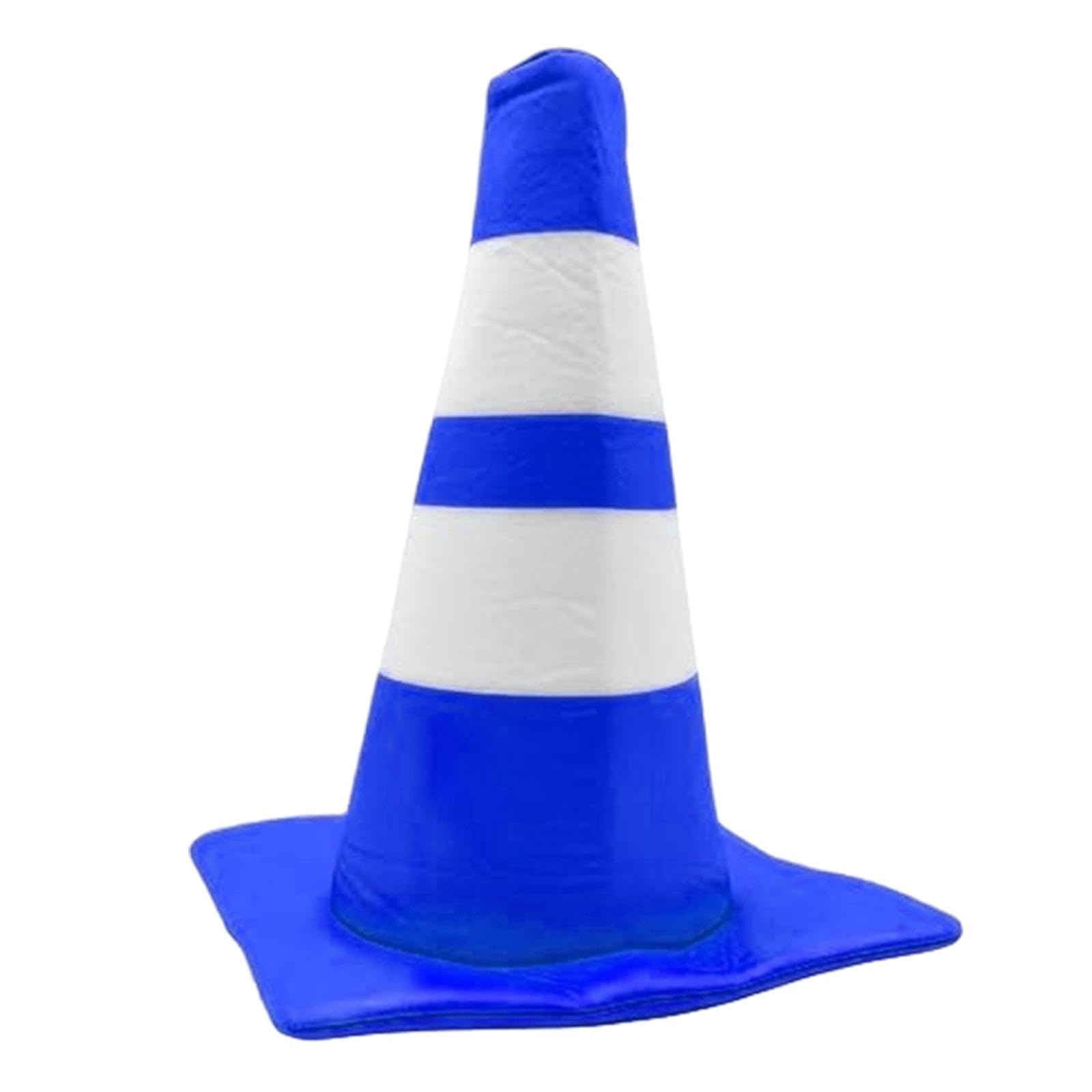 UxicRuya Traffic Cone Hat for Masquerade Show, blue Dome