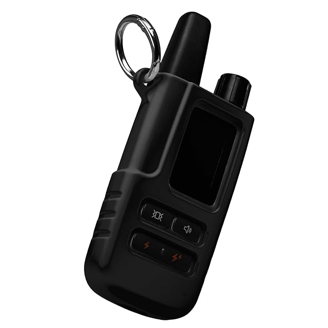 Silicone Protective Case for Jugbow Dog Shock Collar DT61 Remote with Carabiner Black