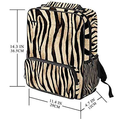 Sac à dos décontracté pour ordinateur portable imprimé tigre mixte