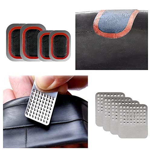 Edions Bike Inner Tube Patch Kits, Bicycle Tire Repair Kit With Glueless Self-Adhesive Patches, Vulcanizing Patches, Metal Rasp, Portable Storage Box For Bicycle, Motorcycle, Inflatable Rubber (Set 2) #TOP4