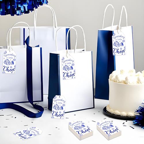 Etiquetas de regalo de porristas azules Serencatcher para cumpleaños y recuerdos de gimnasia 5