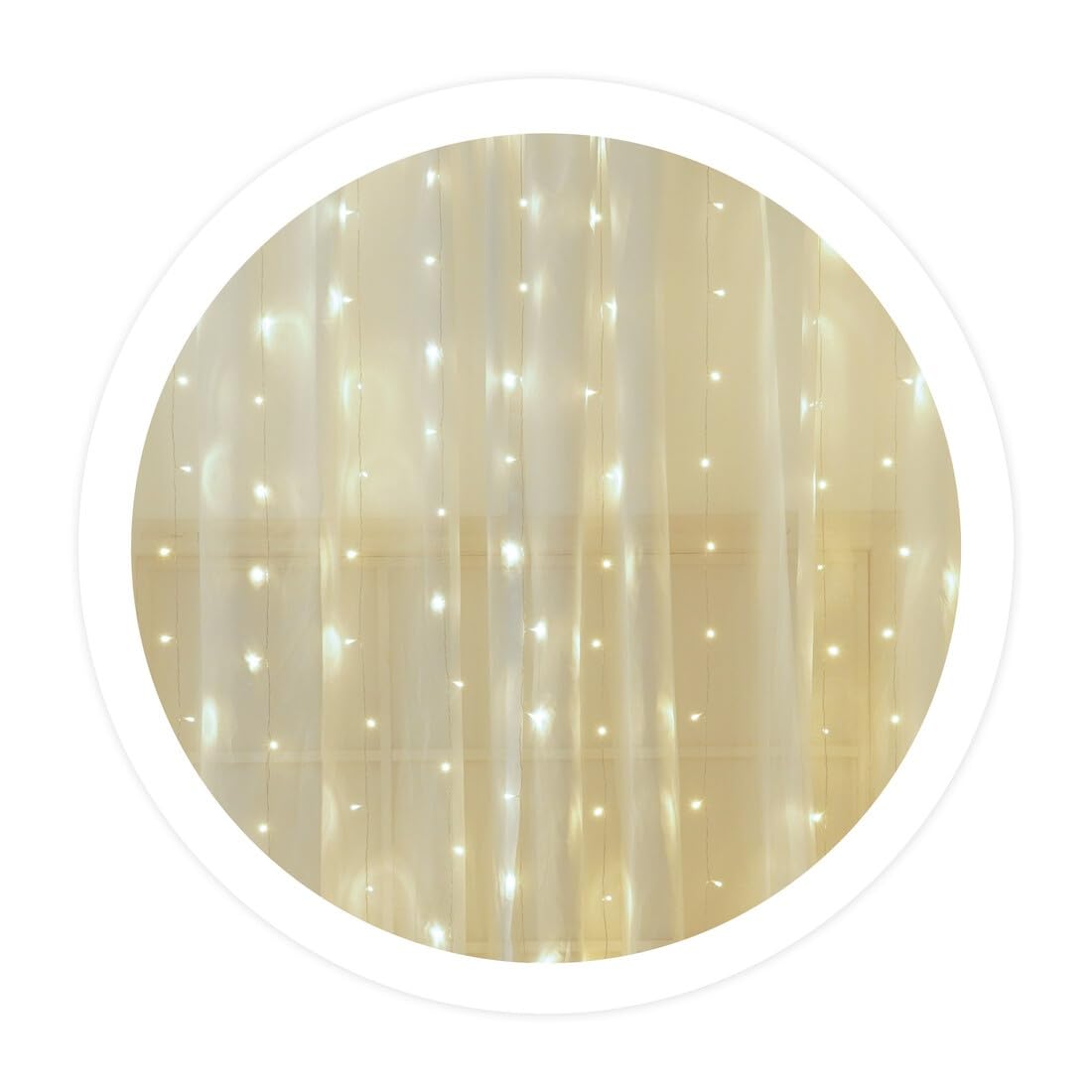 WatioWave LED Curtain Luminous 1 x 1.2M Cold Light