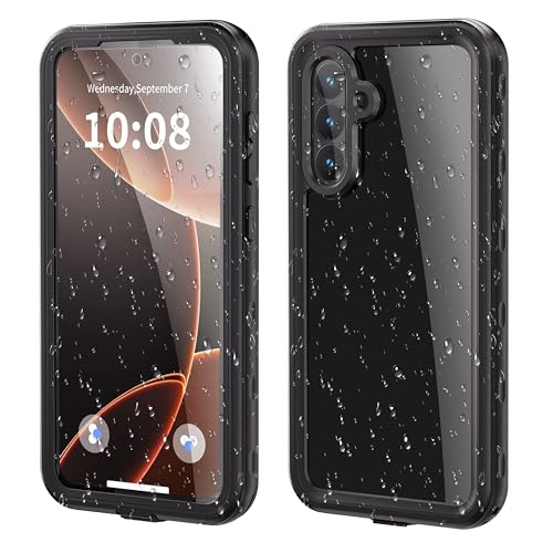 IMEIKONST IP68 Impermeable Funda para Samsung Galaxy A56 5G, Carcasa Resistente Militar Antigolpes con Protección Agua Sumergible Acuatica Estanca Antipolvo para Samsung Galaxy A56 5G. Negro FS