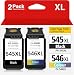Produktbild Inkwood 545XL 546XL Multipack Tintenpatrone Ersatz für Canon Druckerpatronen 545 546,für Canon Pixma MX495 MX490 TS3150 TR4550 TR4551 MG3050 MG2950 MG2555S MG2550S MG2550 MG3053 (Schwarz,Farbe)