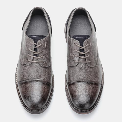 Men's Casual Dress Shoes Business Oxford Derby Leather Shoes4
