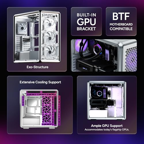 Image of Cooler Master MasterFrame 600 Mesh Silver Aluminum ATX Mid-Tower PC Case + V4 Alpha 3DHP CPU Air Cooler High Airflow Bundle